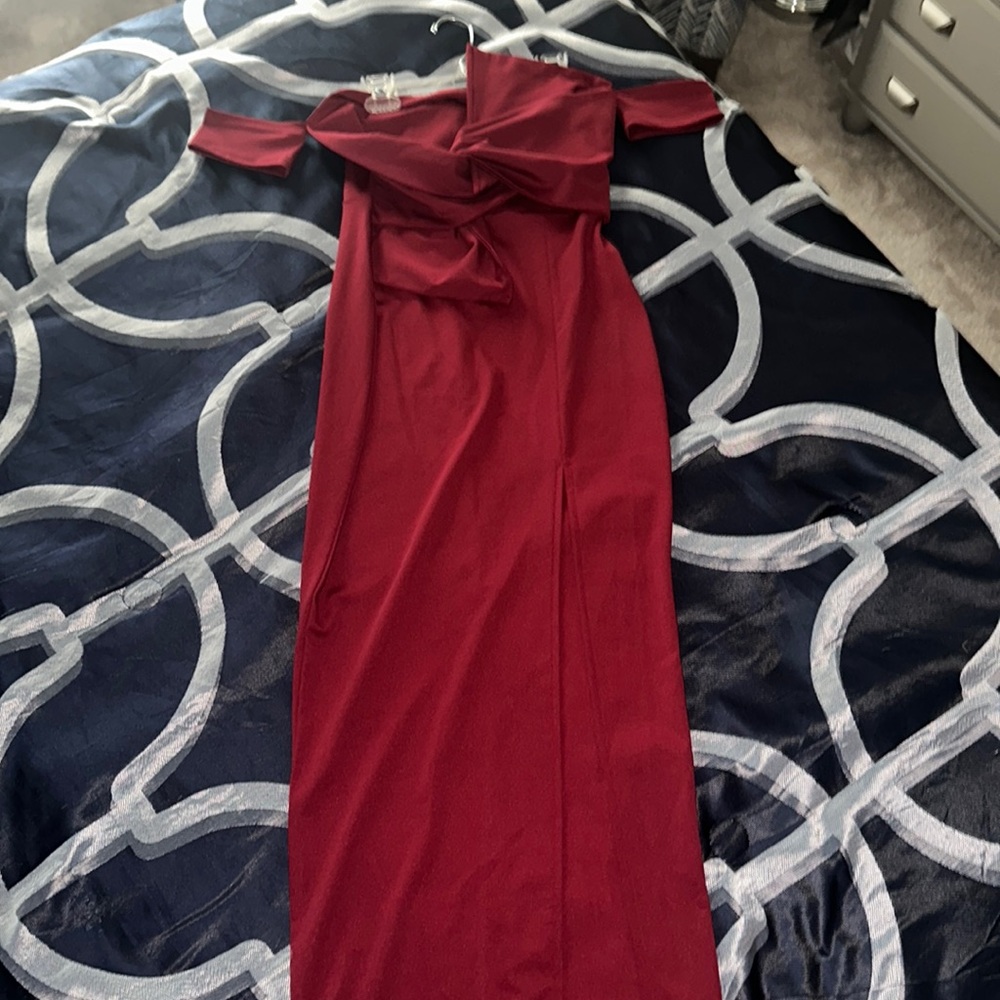 Beautiful Wine- Colored Dress
